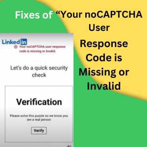 Your noCAPTCHA User Response Code is Missing or Invalid